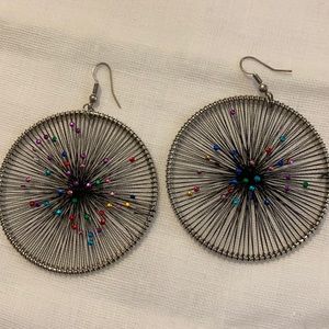 Pair dangle pierced earrings